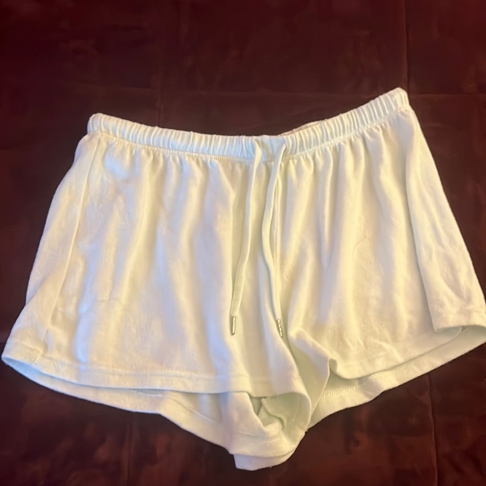 Mint green sweat shorts